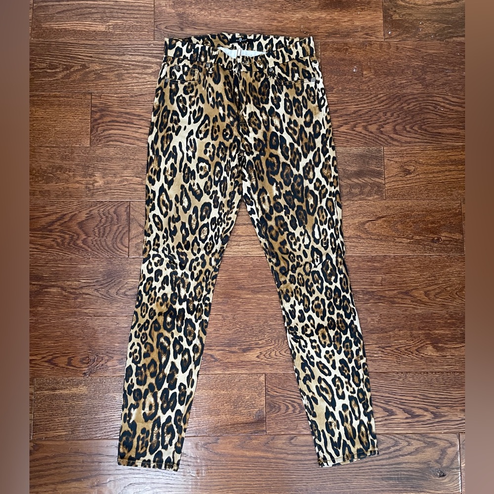 Seven for all mankind leaopard pants